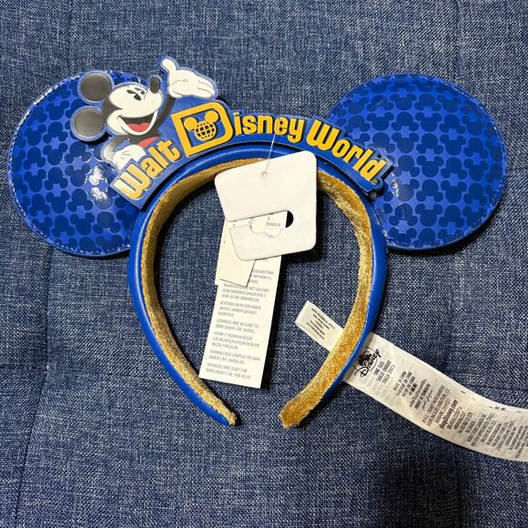 Disney Parks Walt Disney World Blue Making Magic Mickey Mouse Ears - Picture 1 of 2
